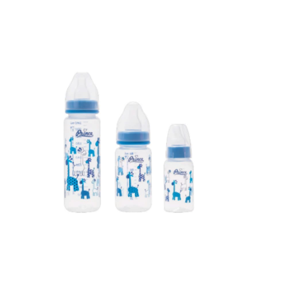 KIT  DE MAMADEIRA CILÍNDRICA 3 PEÇAS AZUL OU ROSA OU SORTIDAS  (B.R.S) Mini Bico e Bico Convencional