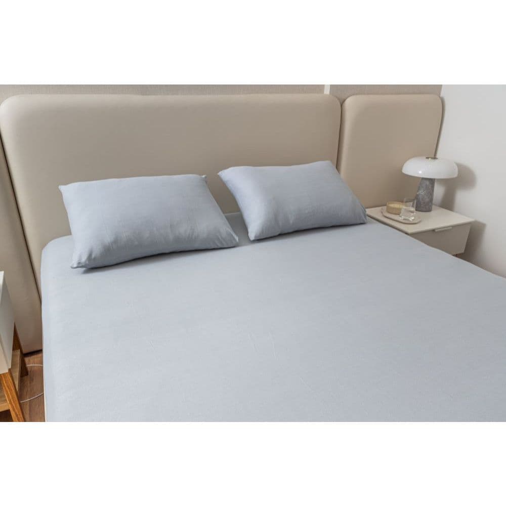 Jogo de cama 3 Peças Casal Lençol com Elástico em Malha 100% Algodão