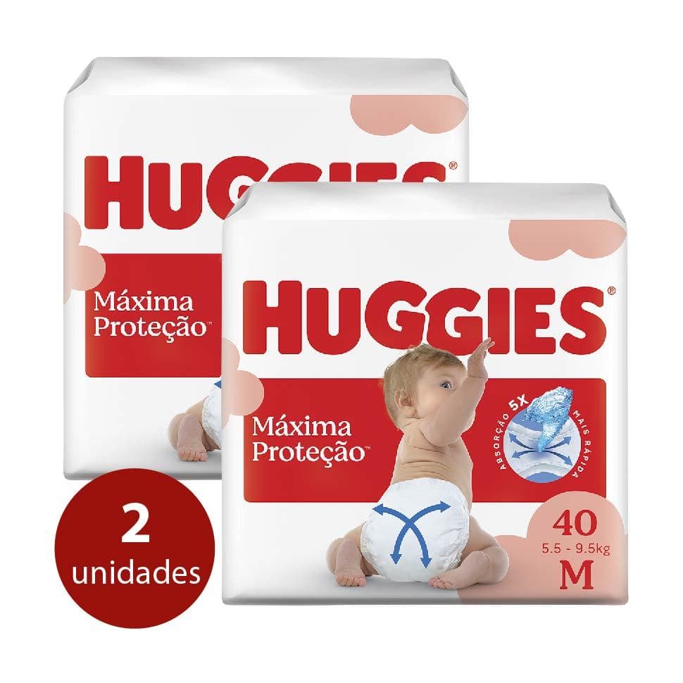 KIT Fraldas Huggies Supreme Care Mega M - 80 Fraldas