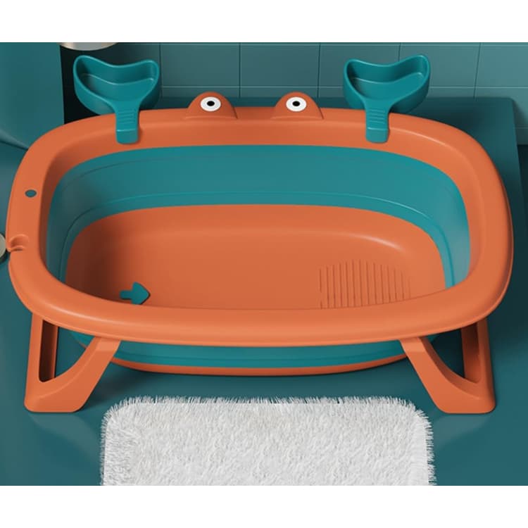 Banheira Portátil para Bebê Ofurô Dobrável Infantil Modelo Caranguejo