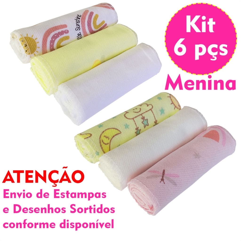 6 Faixa de Umbigo Para Recém Nascido Umbilical Sortidos