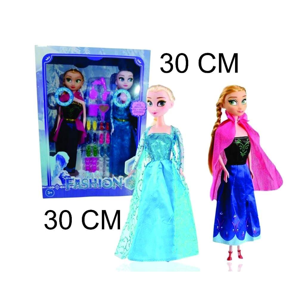 Boneca Frozen kit com 2 Elsa e Anna Musical Articulada 30cm Infantil com acessórios ou Boneca - Envio Imediato