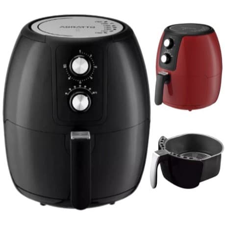 Air Fryer Supremma Agratto Fritadeira Elétrica Panela Sem Óleo FES-01