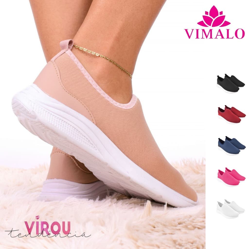 Tênis Feminino Meia Para Caminhada Ortopédico Vl-07