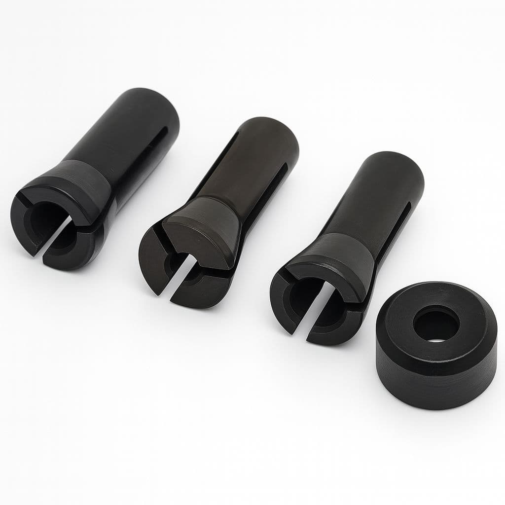 Kit Completo Pinça Retífica Compatível Makita 1/8"  1/4"  6mm + Porca Profissional Resistente