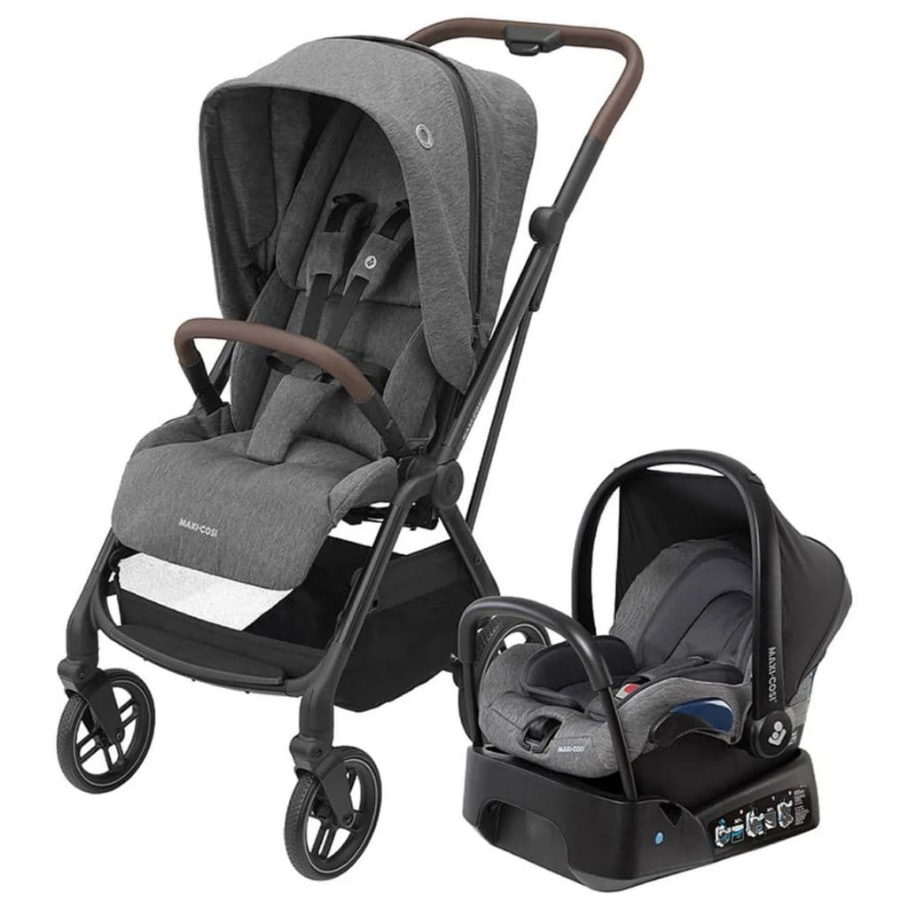 Carrinho de Bebê Leona² select grey Bebê Conforto e Base Maxi Cosi