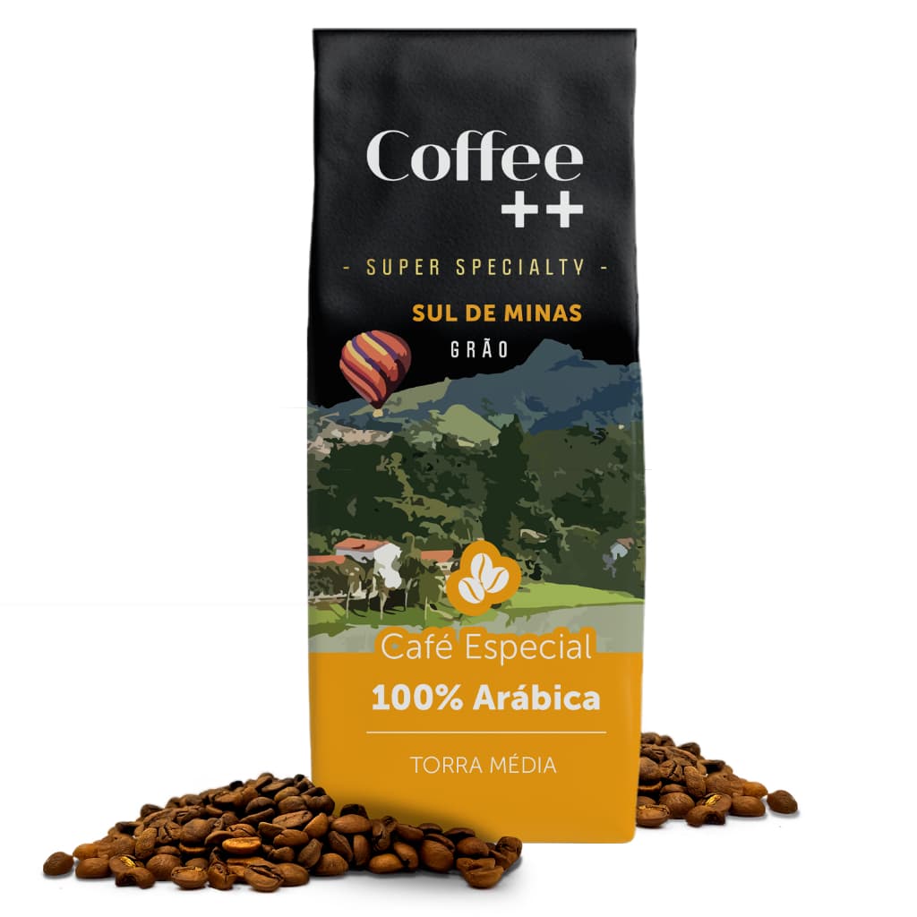 Café Especial em Grãos Coffee Mais Sul de Minas - 100% Arábica - Torra Média - 250g