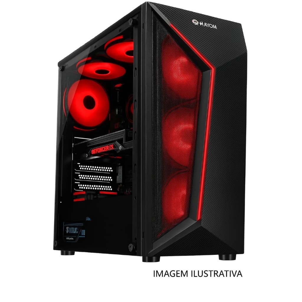 Computador Pc Gamer Ryzen 7 5700G 16GB DDR4 SSD 480GB Wifi Preto Bivolt