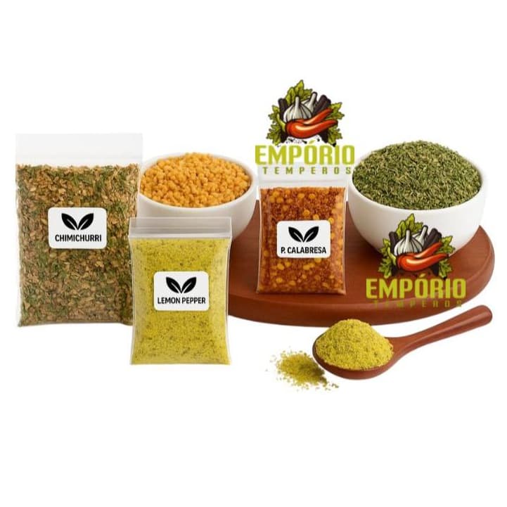 KIT TEMPEROS E CONDIMENTOS C/ 12 UN DE 30G CADA