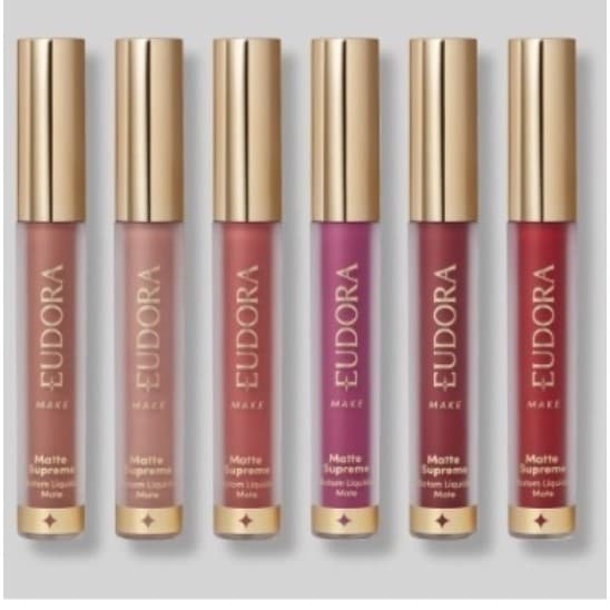 Eudora Batom Líquido Matte Supreme 4,0ml 6 Cores Lindas Escolha - Lançamento