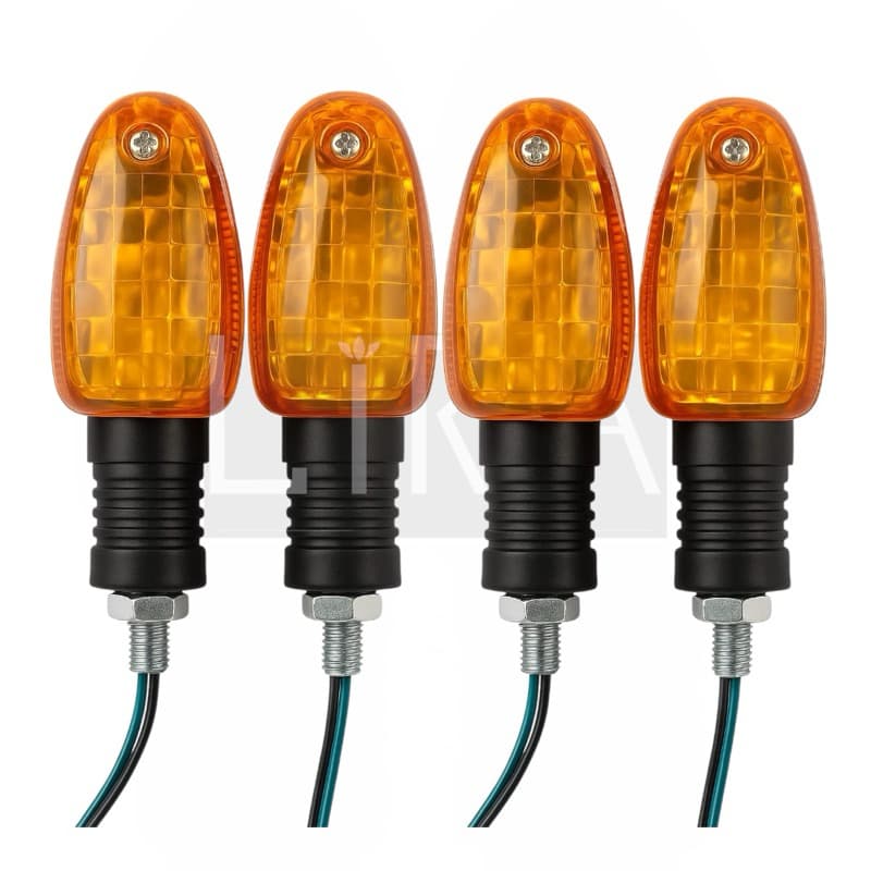 Kit Setas Pisca Universal Motos Seta Alerta com Lâmpada