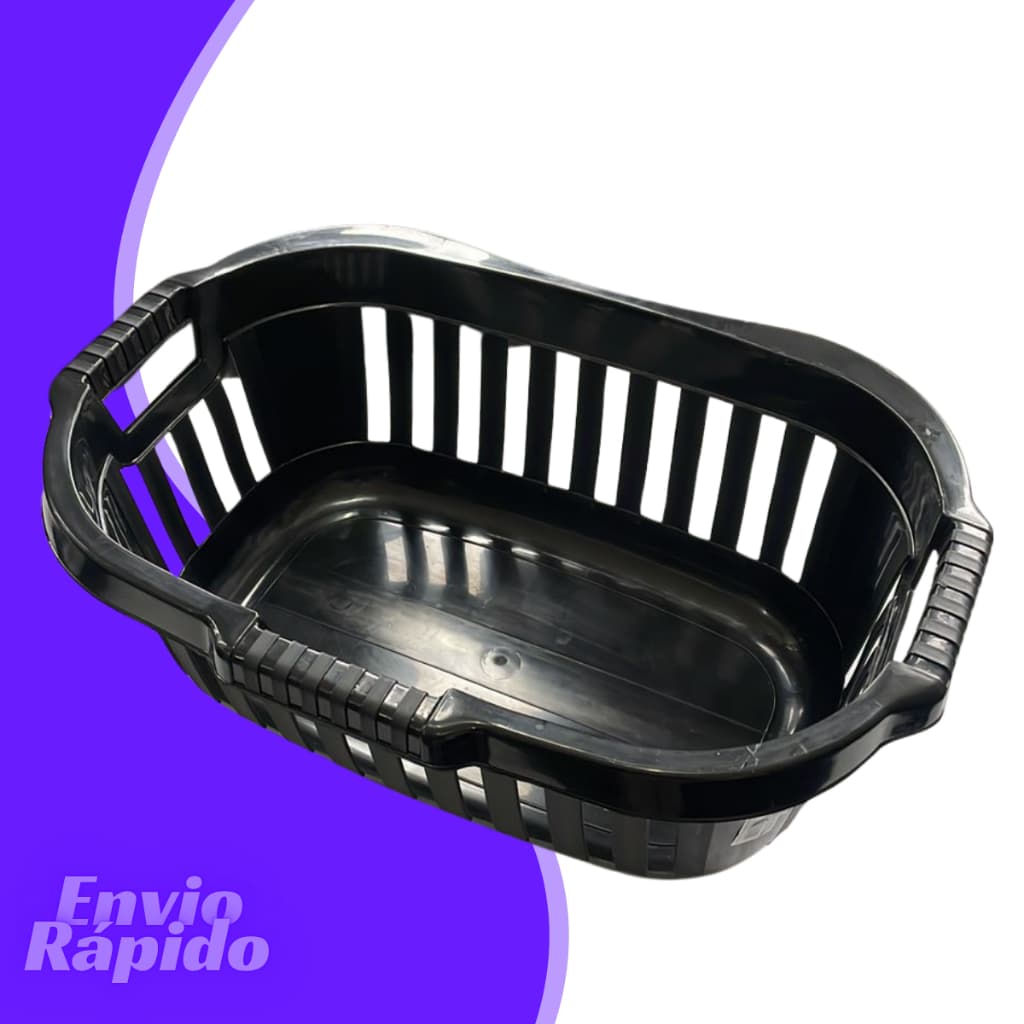 Cesto Organizador Multiuso 28 Litros Portátil Organização Roupa Lavanderia Plastico Resistente