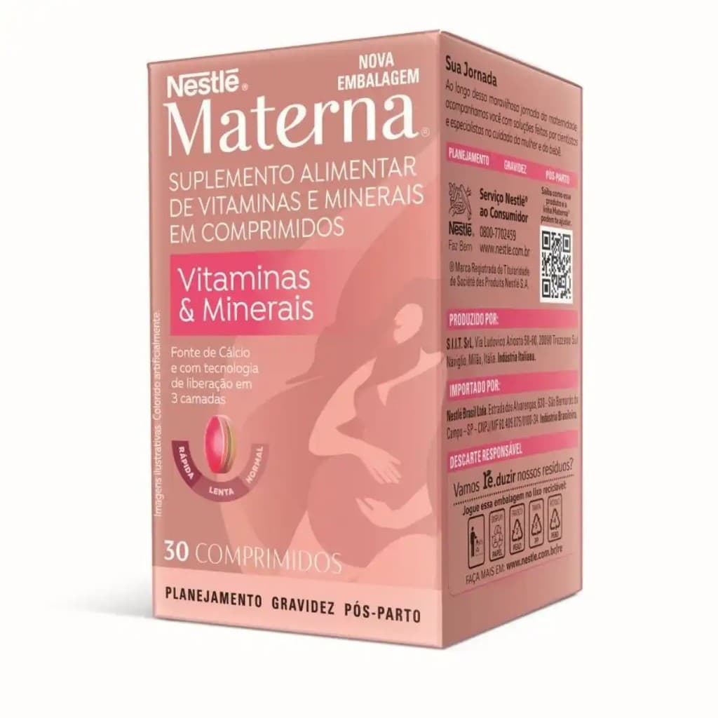 Materna Nestle c/30 Comprimidos - Vitamina para Gestantes