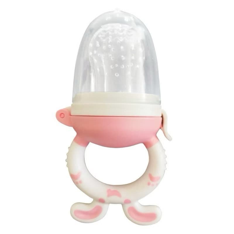 Chupeta Porta Frutinha + 2 bicos extra chupeta adaptação Alimentadora Silicone Rosa Menina