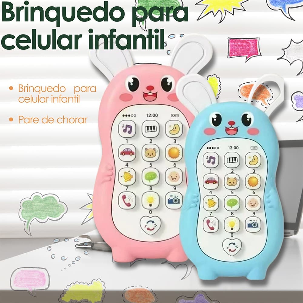 Telefone De Brinquedos Para Bebês Educativo De Contos Para Crianças Educativo Infantil Mordedor