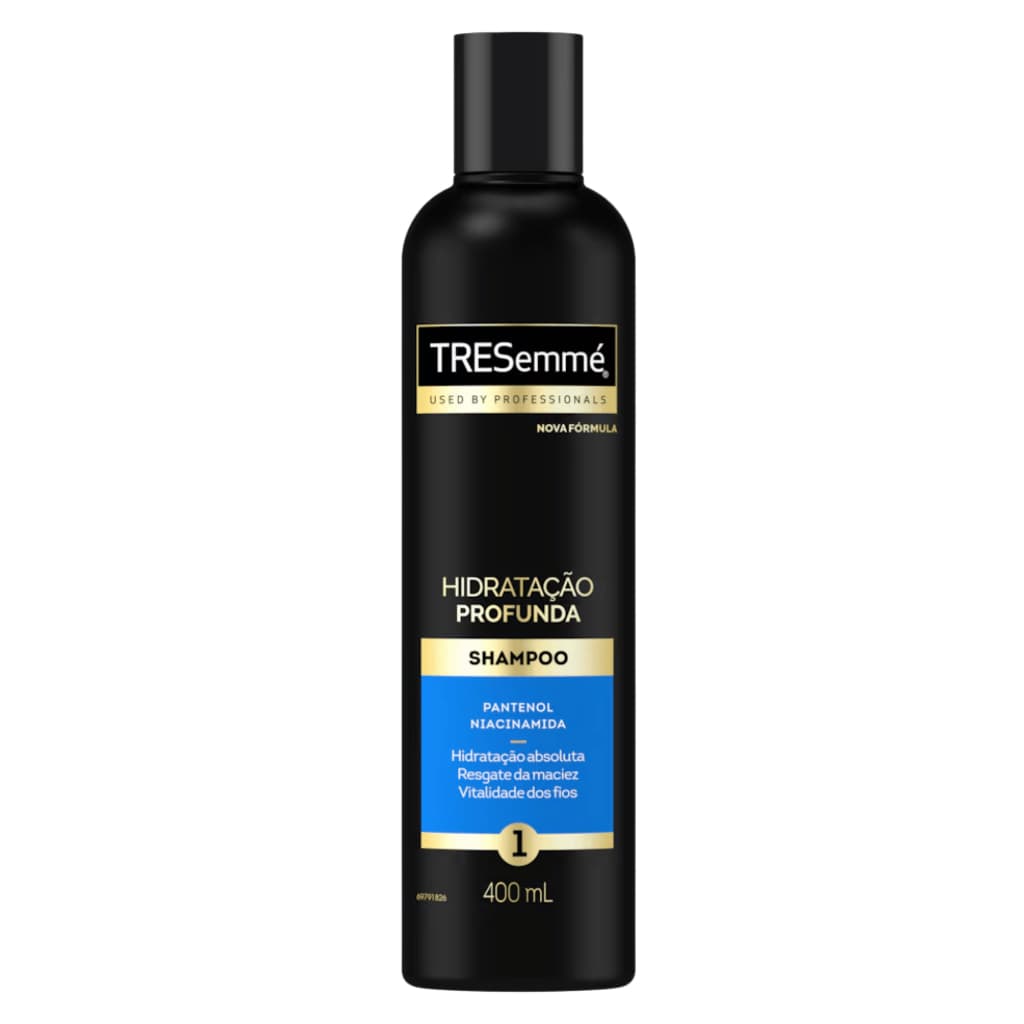 Shampoo Hidratação Profunda TRESemmé 400ML Pantenol Niacinamida Boost Hidratante Maciez