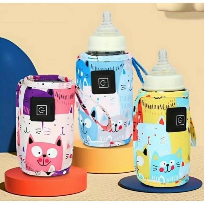 Aquecedor de mamadeira para bebê  Usb portátil regulagem de temperatura
