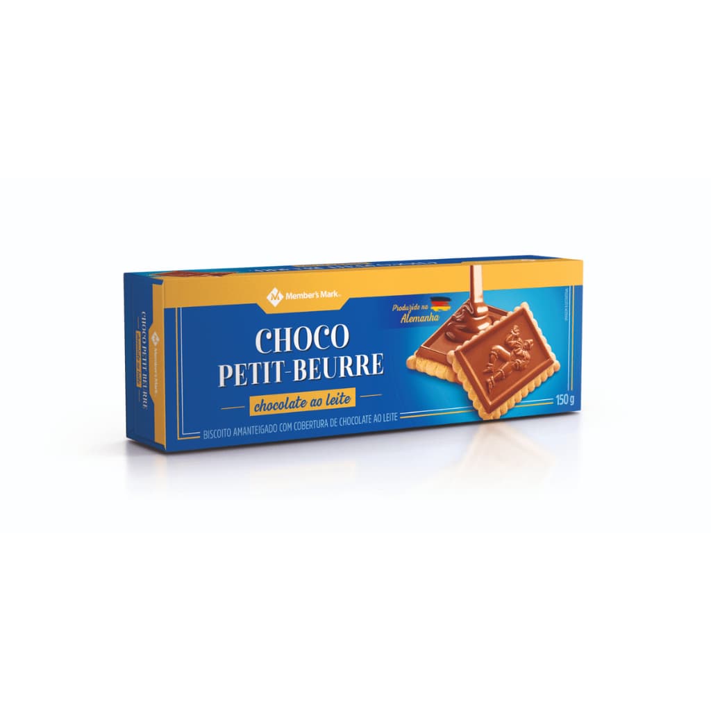 Biscoito Chocolate Petit-Beurre Member's Mark Pacote 150g Importado Alemanha