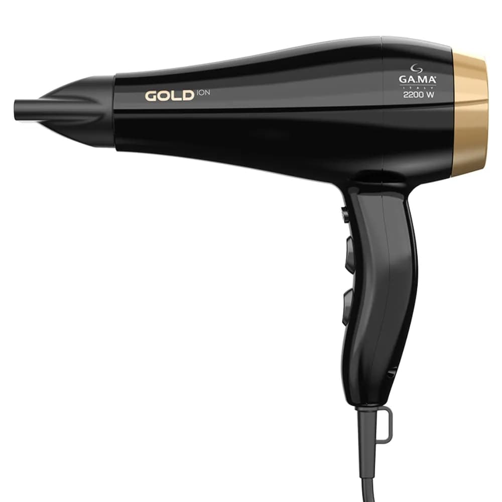Secador Gama Italy Profissional Gold Ion 2200W – Motor Profissional, Reduz Frizz e Dá Mais Brilho