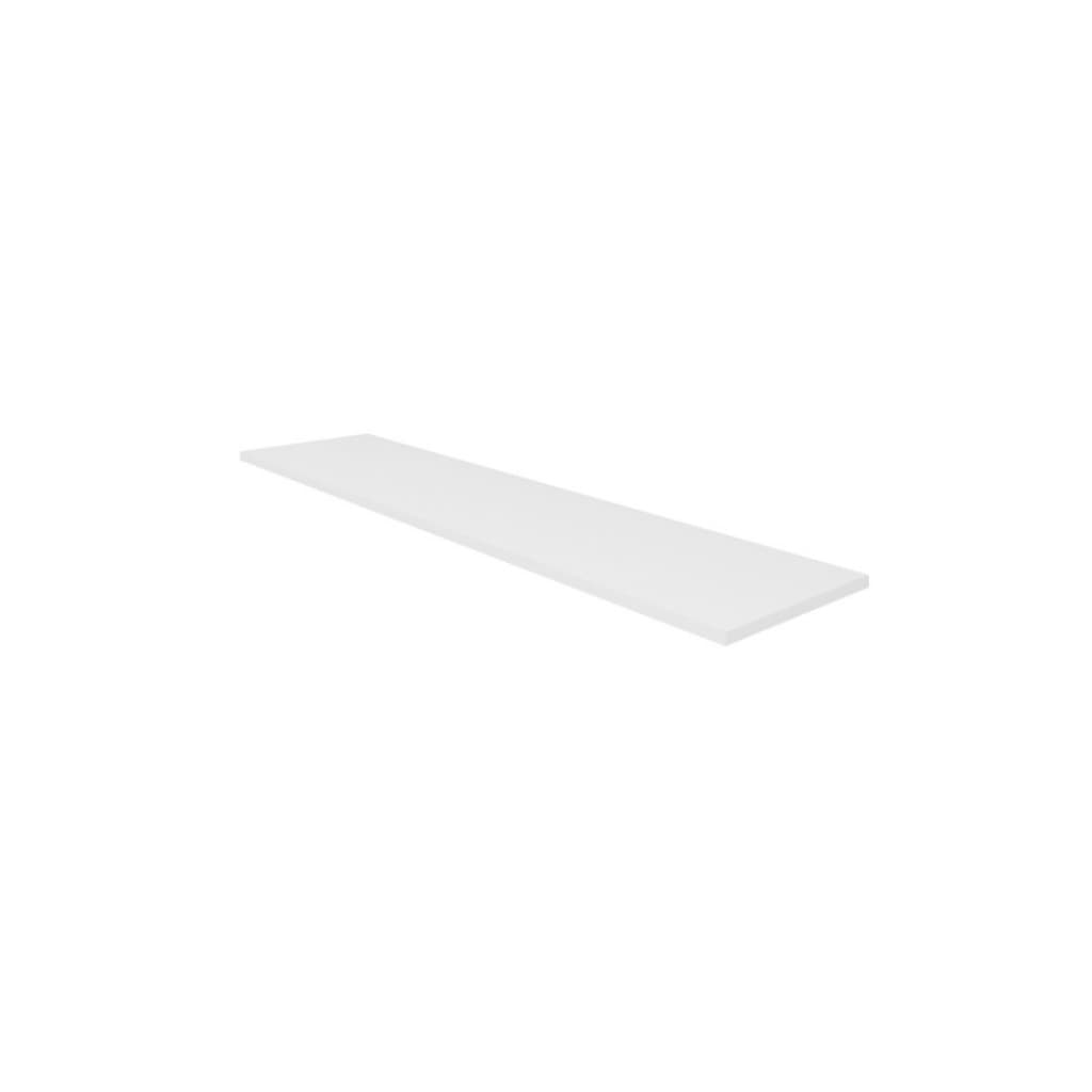 Prateleira de Parede Quarto Cozinha Sala Banheiro 100x30 MDF 15mm Branco + Suportes
