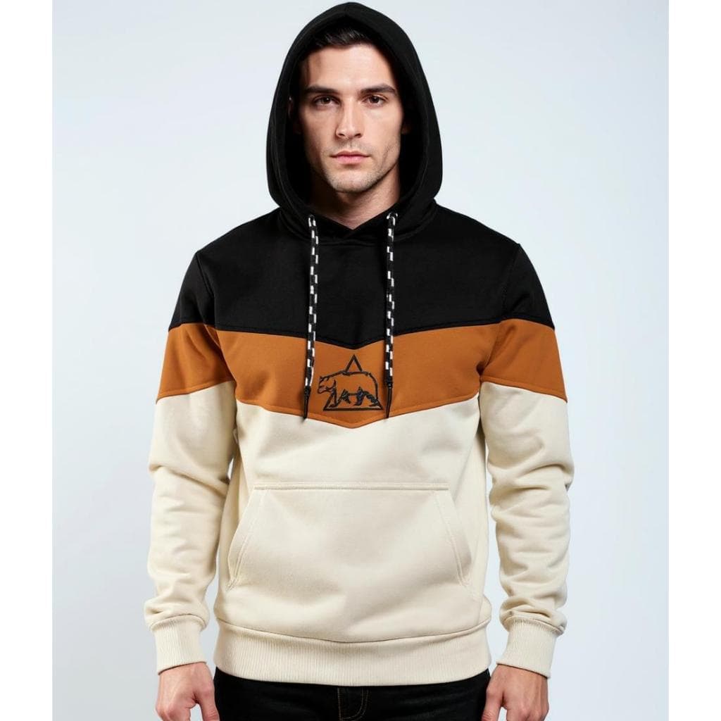 Blusa de Frio Moletom Tricolor Unissex Felpada Casaco de Frio Manfinity Masculino e Feminino
