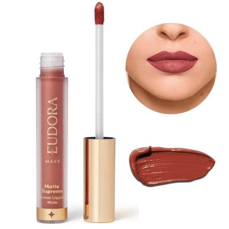 Batom Líquido Matte Supreme Marrom Precioso 4ml Eudora