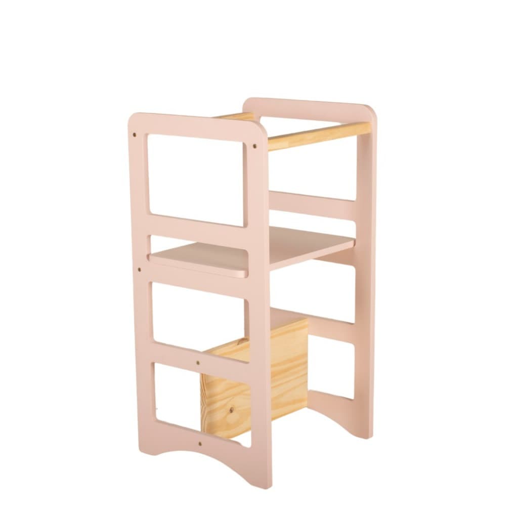 Torre De Aprendizagem Cadeirão 4x1 Infantil Montessori