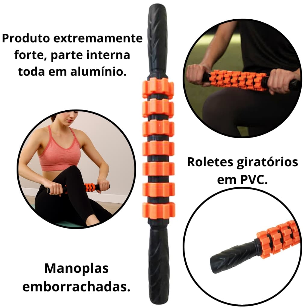 Rolo Para Massagem Muscular Liberador De Tensão - Rolo Massageador
