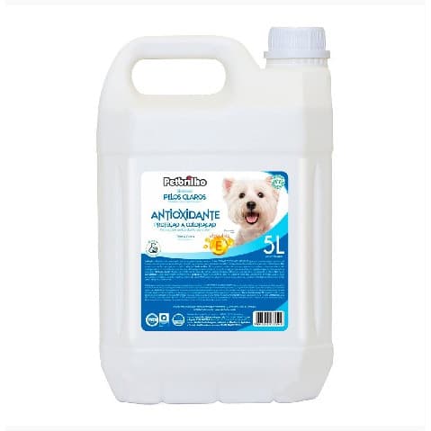 SHAMPOO PELOS CLAROS PETBRILHO 5L PARA CÃES BANHO E TOSA