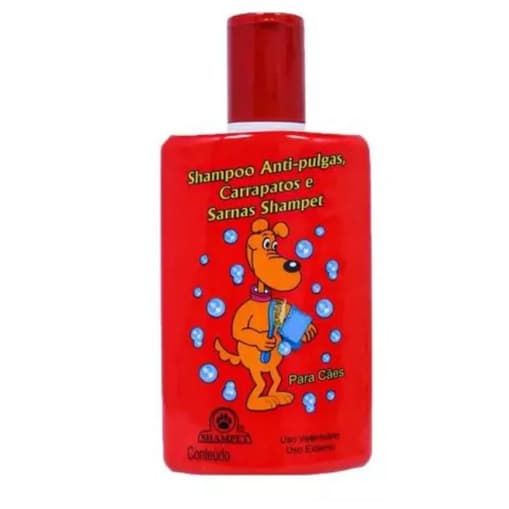 Shampoo para Cães Anti-pulgas Carrapatos e Sarnas Shampet 500ml