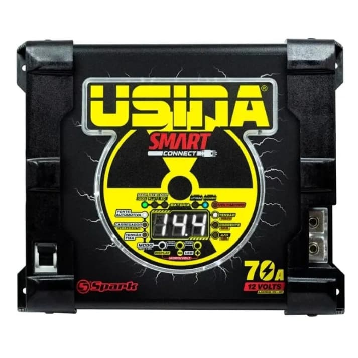 Fonte Carregador Usina 70a Smart Connect Bivolt Automático 12v