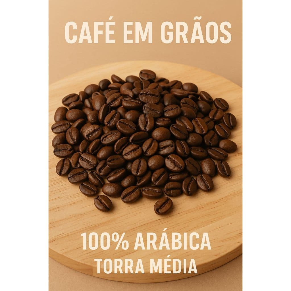 Café em Grãos Arábica 100% Natural – Torra Média