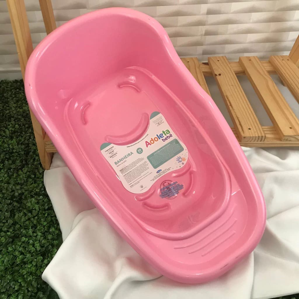 Banheira Para Bebê Infantil Grande 20 Litros Resistente Adoleta