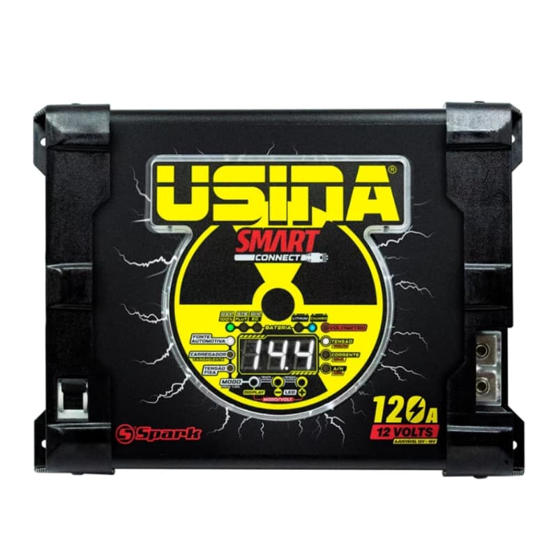 Fonte Carregador Automotivo Usina 120a Smart Connect Bivolt Automático Smart Charger