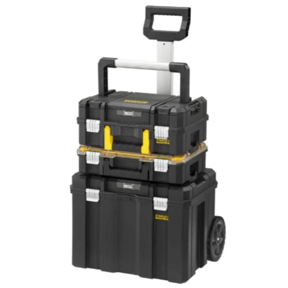 Torre Organizadora Stanley Pro Stack 3 Peças FMST1-80103 Modular com Rodas e Divisórias