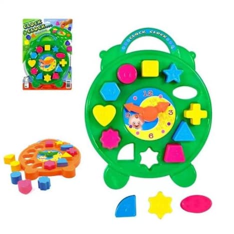 Relógio Educativo Brinquedo De Encaixe Pedagógico Educativo Didático infantil números Criança Menino Menina -Pica Pau