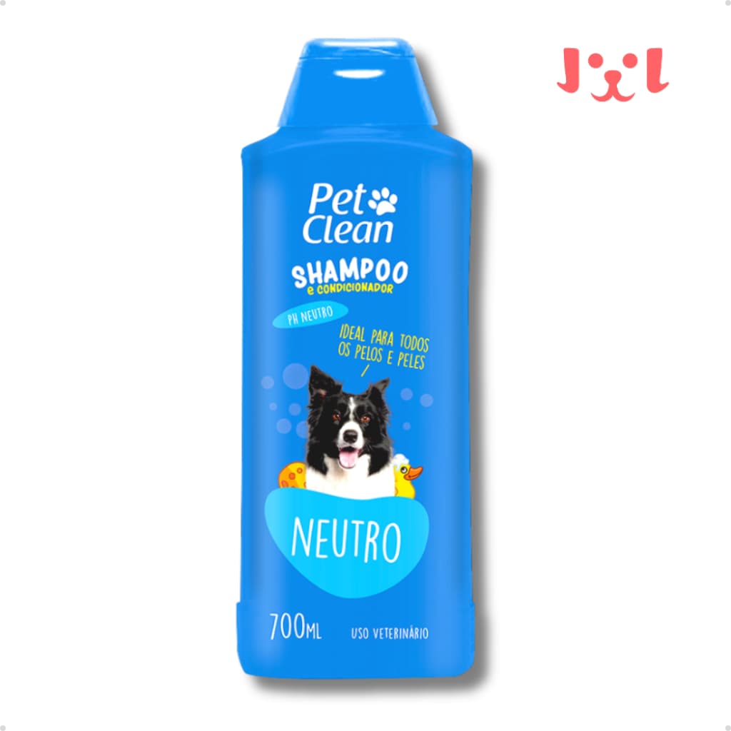 Shampoo e Condicionador Pet Shop para Cachorro e Gato Pet Clean Neutro - 700 ml
