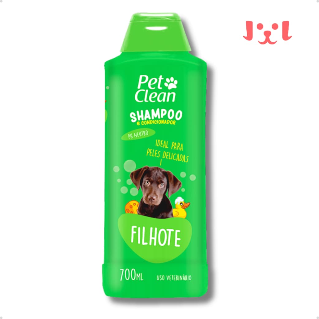 Shampoo e Condicionador Pet Shop para Cachorro e Gato Pet Clean Filhotes - 700 ml