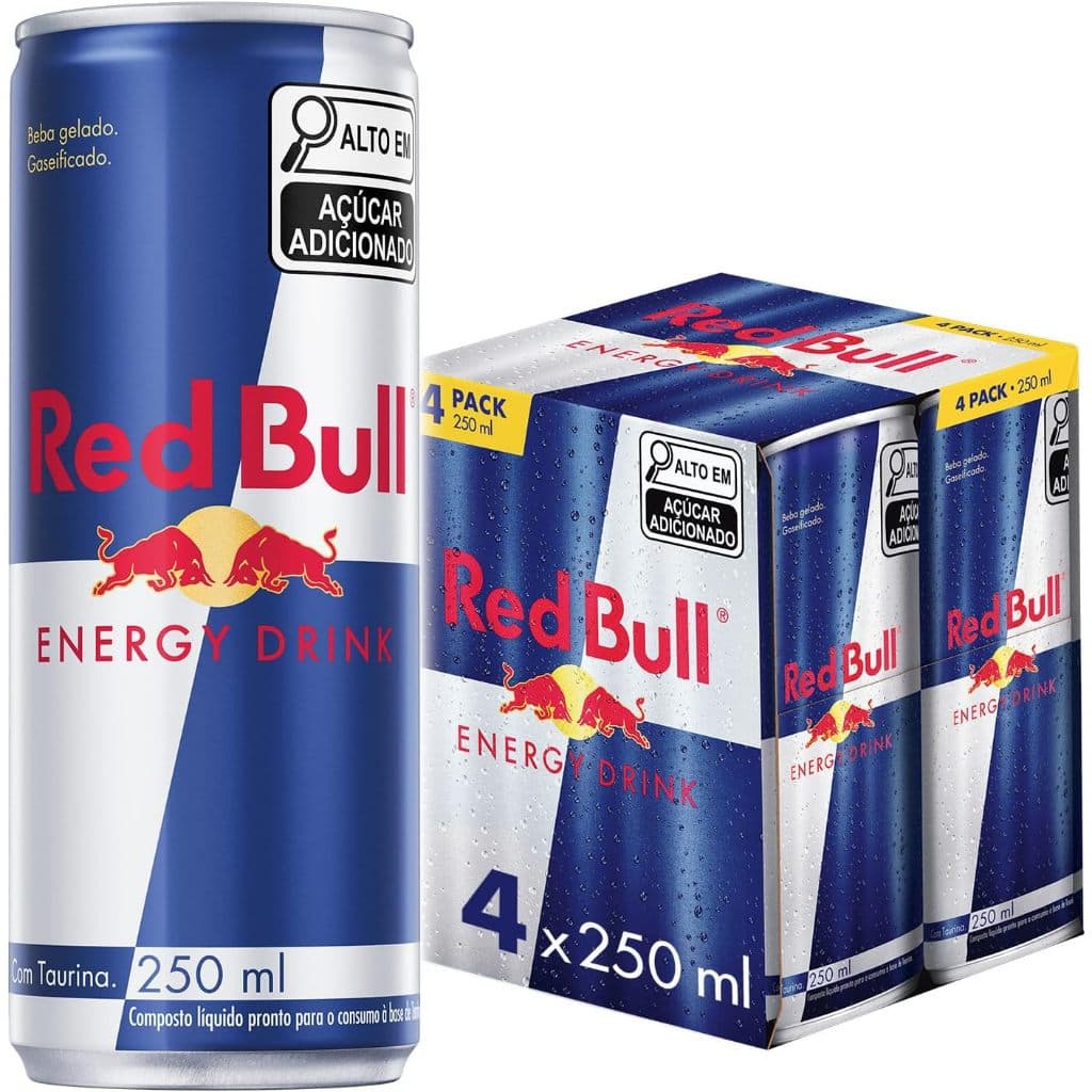 Red Bull Energy Drink Pack com 4 Unidades 250ml