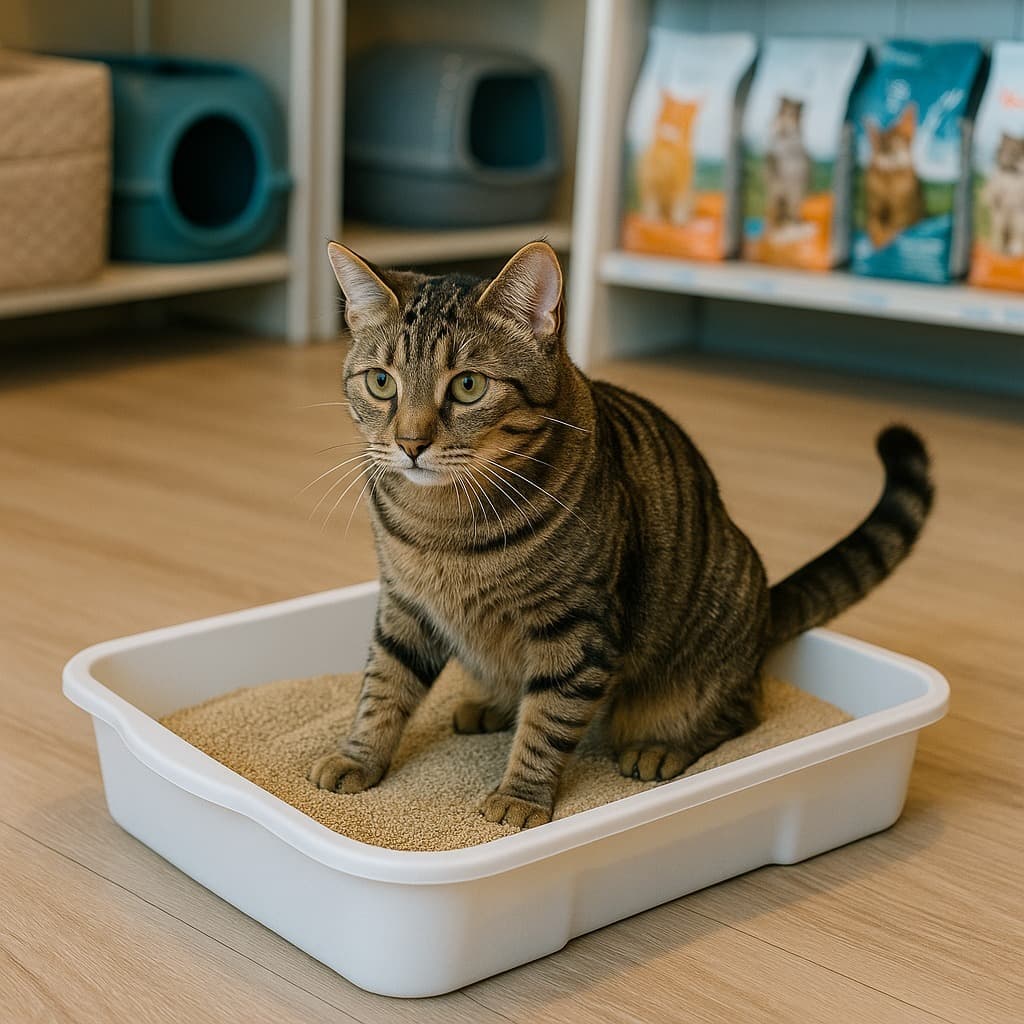 Caixa de Areia Para Gatos Higiênica Bandeja Sanitária Plástico Multiuso