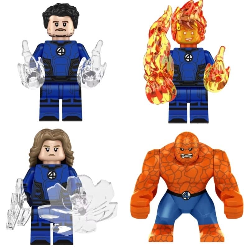 Quarteto Fantástico Bloco de Montar Tipo Lego (Marvel)