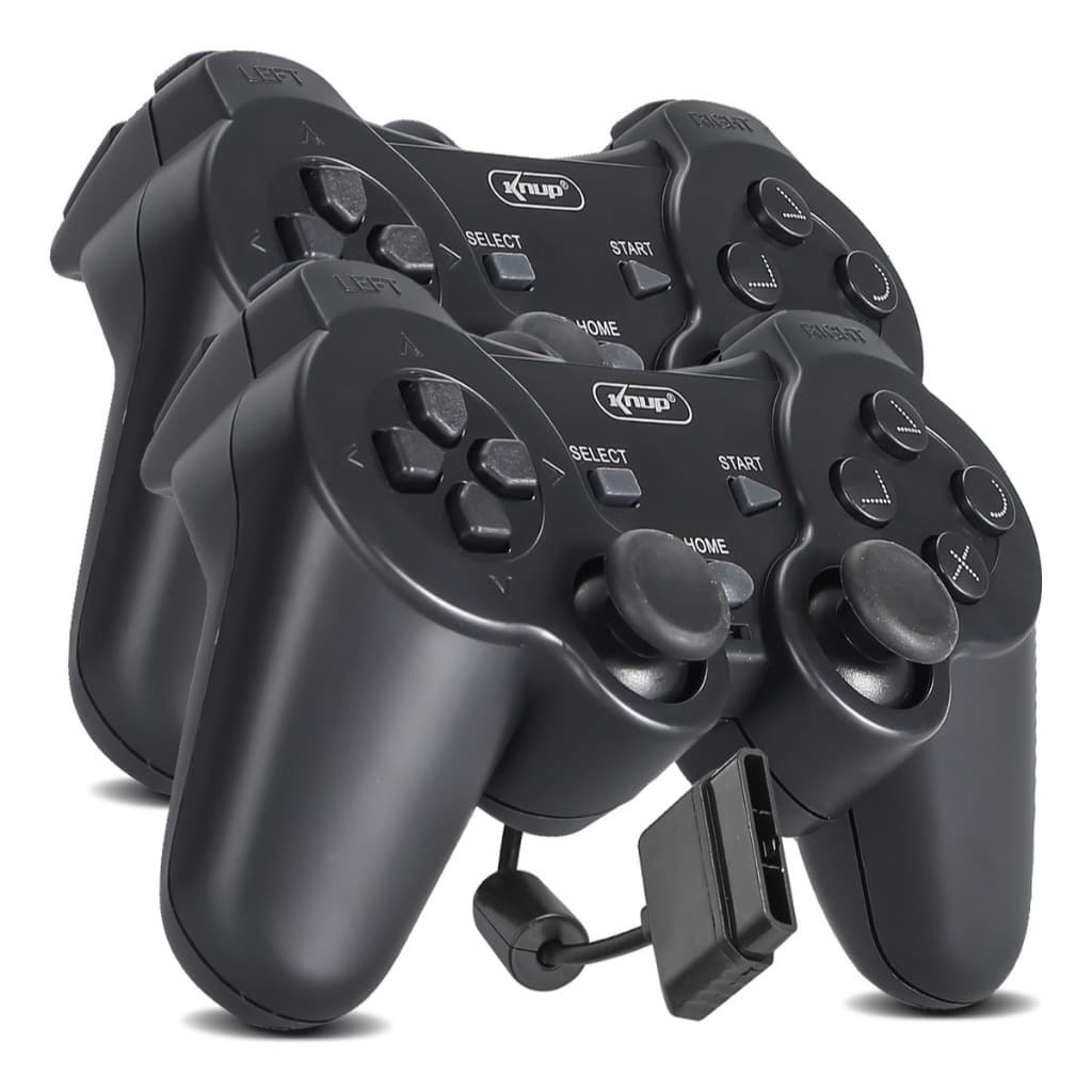 Kit 2 Controle Playstation 2 Joystick Compatível PS2 Video-Game Jogos