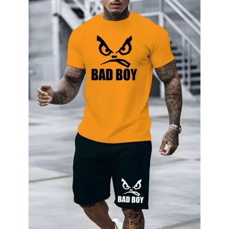 camiseta +bermuda moletom estampado boy stretwear academia linha Premium novidade envio rápido