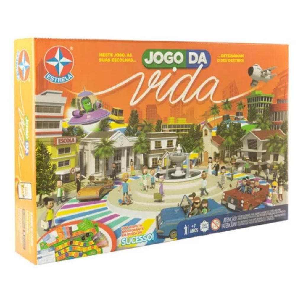 Jogo De Tabuleiro Jogo Da Vida Escolhas Diversão Família