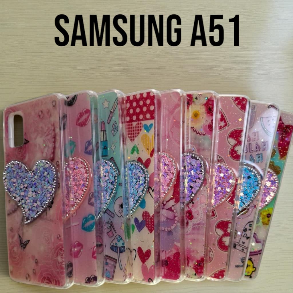 Capa personalizada  Samsung A51 capinha Samsung brilho colorida desenho