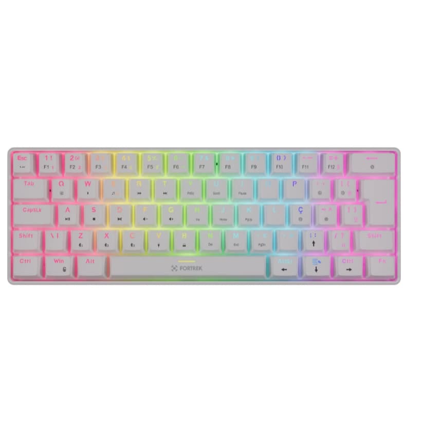 Teclado Mecânico sem fio  Fortrek Gravity Air Compact Wireless Branco Garantia Nacional com Nota Fiscal