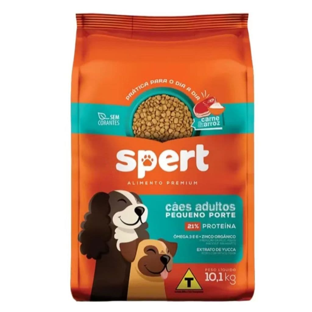 Ração Para Cachorro Barata Premium Carne E Arroz Spert Pequeno Porte 10 Kg