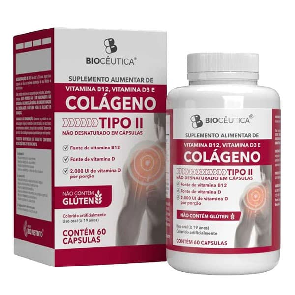 VITAMINA B12, VITAMINA D3 E COLÁGENO TIPO II Biocêutica