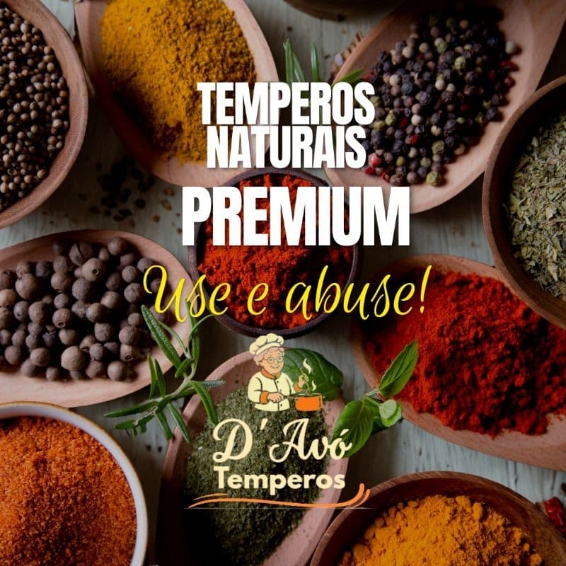 KIT TEMPEROS E CONDIMENTOS NATURAIS PREMIUM DE 30 GR CADA OS MAIS VENDIDOS ( TOTAL DE 300 GR)
