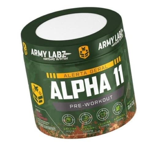 Alpha 11 Alerta Geral Pre treino 300g - Army Labz - Pre Workout